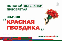 Ежегодная всероссийская акция помощи ветеранам «Красная гвоздика» стартует 10 апреля.